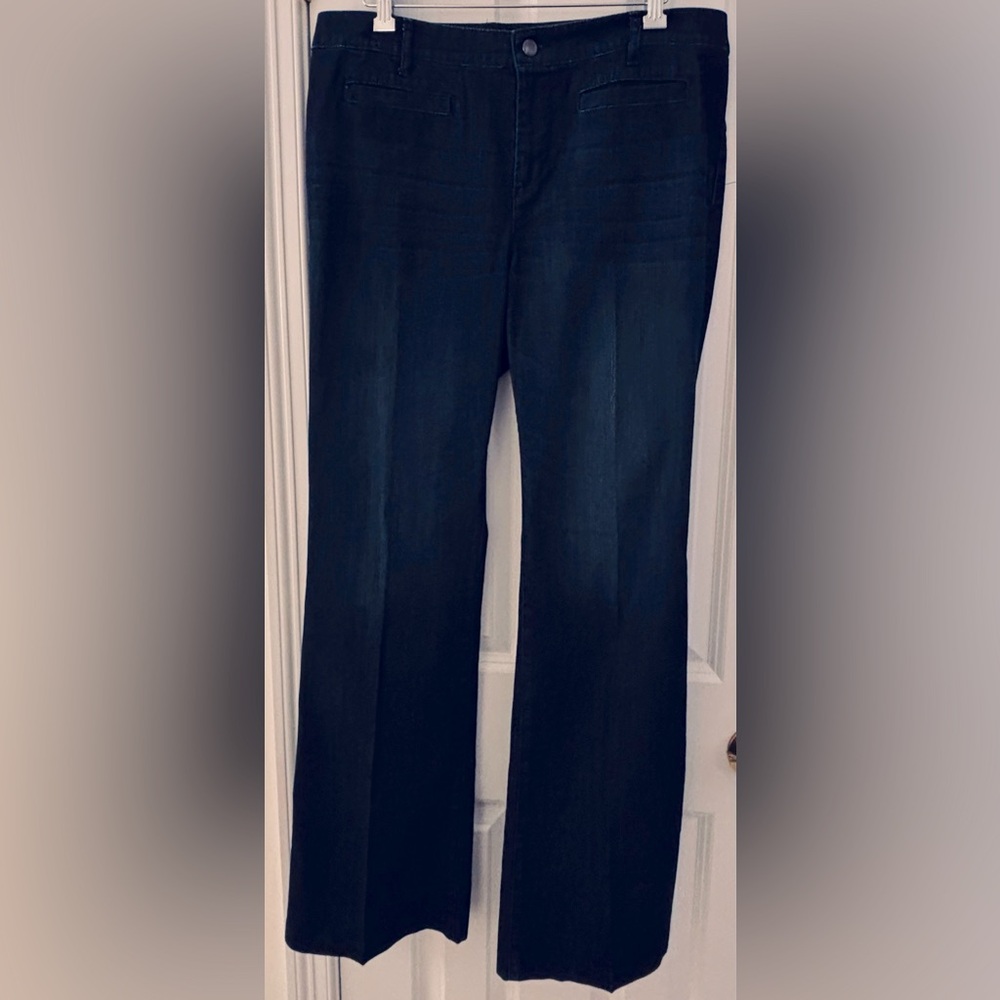 Chico's Jeans women’s sz 2 (12) Boot Cut, Deep Indigo, cotton/Lycra, NWOT - Picture 3 of 6